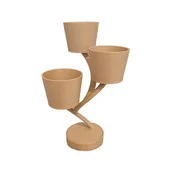 Donice - Potrójna doniczka z odpływem - miniaturka - grafika 1