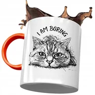 Kubki - Kubek Pomarańczowy z Kotem Kotkiem Słodki Prezent z Nadrukiem ze Zdjęciem + Opakowanie na prezent (wzór 04) - miniaturka - grafika 1