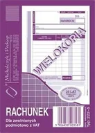 Druki akcydensowe - Michalczyk&Prokop RACHUNEK DLA ZWOLNIONYCH Z VAT PION A5 223-3 - miniaturka - grafika 1