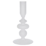 Świeczniki - Szklany świecznik na nóżce, 17 cm - miniaturka - grafika 1