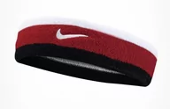 Tenis ziemny - Opaska na głowę Nike  Swoosh Headband White/University Red - miniaturka - grafika 1