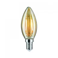 Żarówki LED - Paulmann Żarówka świeca LED E14 2,6W 2 500 K złota - miniaturka - grafika 1