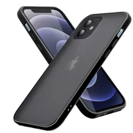 Etui i futerały do telefonów - Etui Cadorabo do Apple iPhone 12 PRO MAX w kolorze czarnym hybrydowe etui ochronne na telefon komórkowy silikon TPU - miniaturka - grafika 1