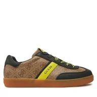 Sneakersy męskie - Sneakersy Guess FMPNII ELE12 Brązowy - miniaturka - grafika 1