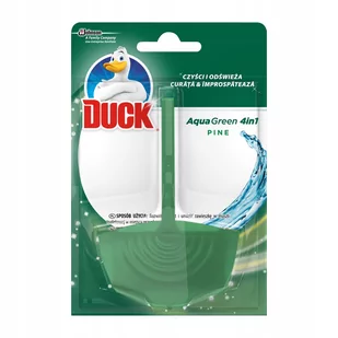 Duck Aqua Green 4w1 Kostka do WC w koszyku Pine 1 szt. - Środki do kuchni i łazienki - miniaturka - grafika 1