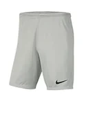 Spodnie i spodenki dla chłopców - Nike Dziecięce szorty Park III NB, Pewter Grey/(Black), L BV6865-017 - miniaturka - grafika 1