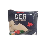 Sery - Auchan - Ser Mozzarella kostka - miniaturka - grafika 1