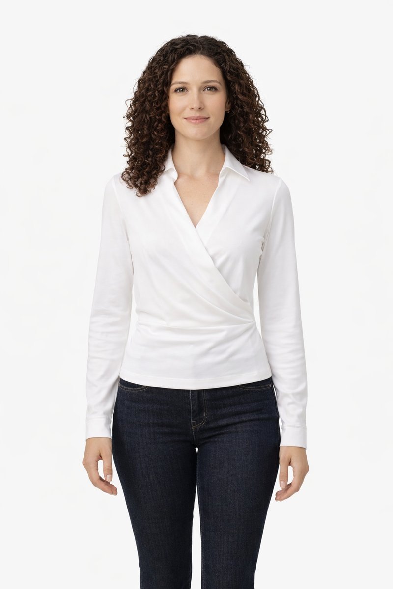 MARCIANO BY GUESS BIAŁA KLASYCZNA KOSZULA BAWEŁNIANA Z KOŁNIERZEM 40 1I4A