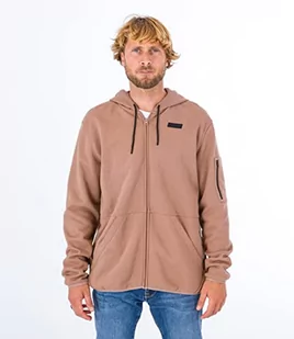 Hurley Męska bluza Baseline Zip Fleece, szarobrązowa (taupe), XXL, szarobrązowy, XXL - Bluzy męskie - miniaturka - grafika 1