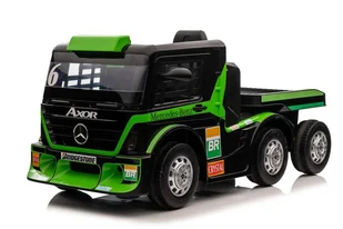 Auto Na Akumulator Mercedes + Naczepa XMX622B  Zielony LCD - Pojazdy elektryczne dla dzieci - miniaturka - grafika 6