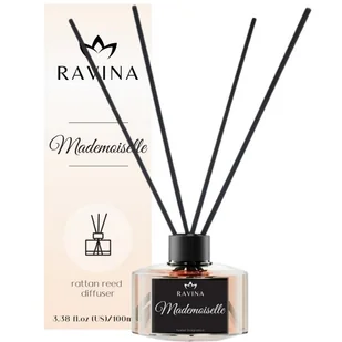 MADEMOISELLE - Dyfuzor zapachowy z patyczkami RAVINA perfumowany odświeżacz perfumy do domu - Zapachy do domu - miniaturka - grafika 1