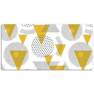 Ochronna mata na biurko Koła i trójkąty 120x60 cm, Dywanomat - Podkładki na biurko - miniaturka - grafika 1