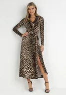 Sukienki - Czarno-Beżowa Sukienka Lightheart - miniaturka - grafika 1