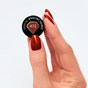 Lakier Hybrydowy Semilac 472 - Bonfire Soirée 7ml - Lakiery hybrydowe - miniaturka - grafika 3