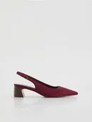 Czółenka - Reserved - Czółenka z odkrytą piętą - fioletowy - miniaturka - grafika 1