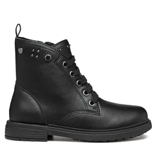 Kozaki Geox Jr Eclair J169QI 0003W C9999 D Czarny - Buty dla dziewczynek - miniaturka - grafika 1