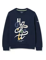 Bluzy dla chłopców - Hackett London Hackett Script Crew bluza chłopięca, granatowy blezer, 5 lat - miniaturka - grafika 1