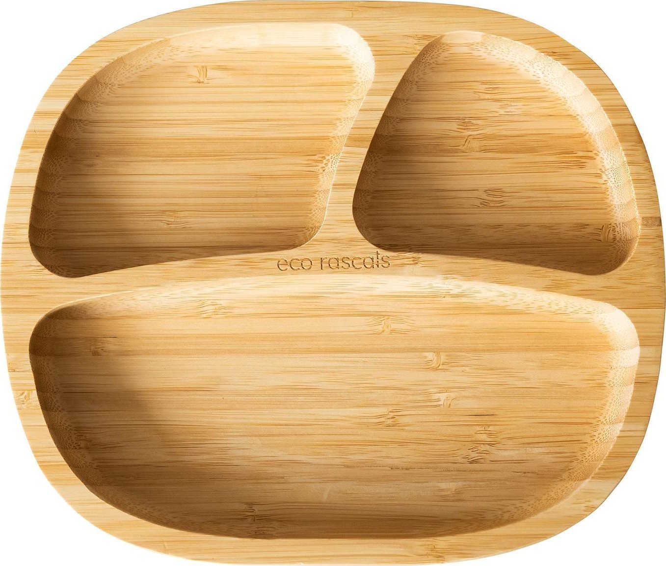 ECO RASCALS Miseczka trójdzielna Bambusowa niebieska one size