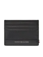 Etui na dokumenty i karty - Tommy Hilfiger Etui na karty kredytowe Th Foundation Cc Holder AM0AM13506 Czarny - miniaturka - grafika 1