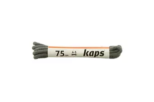 KAPS sznurowadła 75 cm 09_075_100_0084 ciemny popiel, sznurowadła bawełniane, okrągłe, cienkie - Kaps - Akcesoria obuwnicze - miniaturka - grafika 1