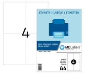 Papier do drukarek - Etykiety naklejki samoprzylepne a4 105x148 100 ark - miniaturka - grafika 1
