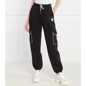 Dresy damskie - Karl Lagerfeld Spodnie dresowe ikonik 2.0 | Loose fit - miniaturka - grafika 1