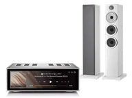 Zestawy stereo - Rose RS520 (srebrny) + 704 S3 (biały) - miniaturka - grafika 1