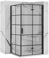 Kabiny prysznicowe - Rea Kabina prysznicowa Rea Molier Black 110x80 - miniaturka - grafika 1