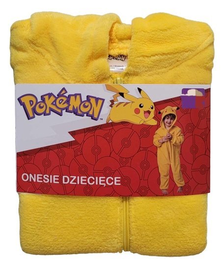 Pokemon Kombinezon dziecięcy Pikachu Onesie Piżama 98-104cm