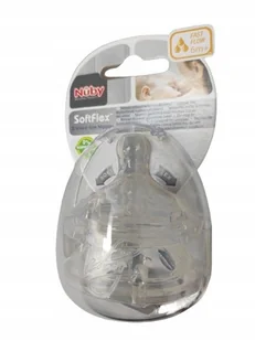SMOCZEK DO BUTELKI NUBY +6M SZYBKI PRZEPŁYW 2 szt. - Smoczki uspokajające - miniaturka - grafika 1