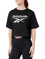 Koszulki i topy damskie - Reebok Damska koszulka RI BL Crop (krótki rękaw), czarna, M - miniaturka - grafika 1