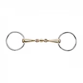 Akcesoria jeździeckie - Busse Wędzidło podwójnie łamane KAUGAN 18mm - miniaturka - grafika 1