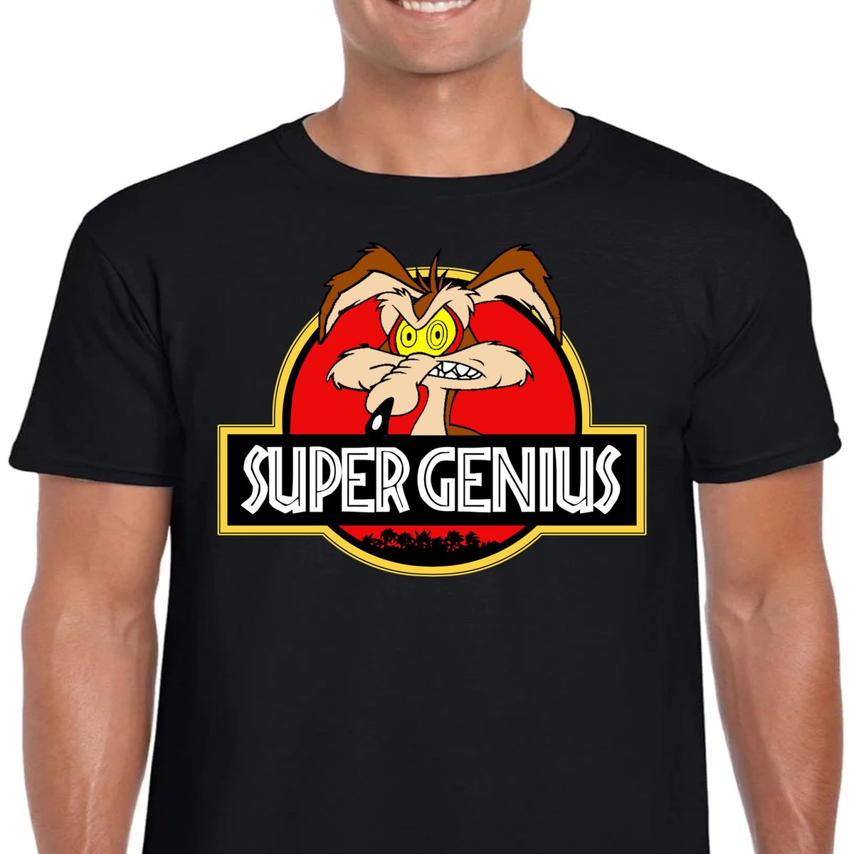 Śmieszna KOSZULKA KOJOT Królik Bugs CZARNA XL 3342