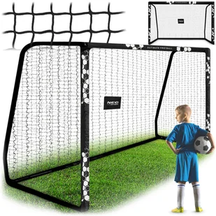 Bramka piłkarska do piłki nożnej 300x200x120 cm stalowa Neo-Sport - Piłka nożna - miniaturka - grafika 1