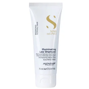 Alfaparf Semi Di Lino Diamond Illuminating szampon rozświetlający, podóżny 75ml - Szampony do włosów - miniaturka - grafika 1