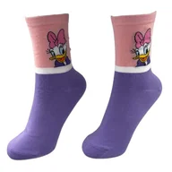 Skarpetki damskie - Skarpetki Fioletowo Różowe Kaczka Daisy Damskie 36-40 - miniaturka - grafika 1