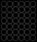 Pasmanteria - Koła grochy samoprzylepne, czarne matowe, 3 cm, 42 sztuk - miniaturka - grafika 1