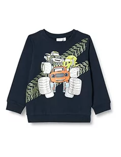 NAME IT Chłopięca bluza Nmmajes Blaze Sweat Bru Vde, Dark Sapphire, 98 - Bluzy dla chłopców - miniaturka - grafika 1