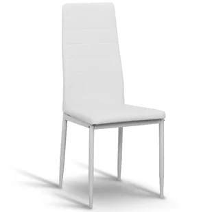 Kondela Krzesło do jadalni Coleta Nova - biały / biały - Krzesła - miniaturka - grafika 1