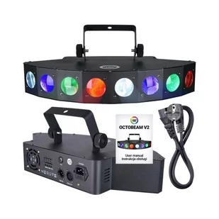 LIGHT4ME OCTOBEAM V2 efekt disco LED reflektor dyskotekowy - Oświetlenie i efekty wizualne - miniaturka - grafika 1