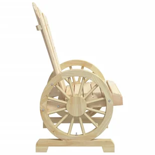 4-częściowy zestaw mebli ogrodowych, lite drewno jodłowe - Meble ogrodowe - miniaturka - grafika 11