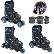 Rolki - Rolki 3w1 Raven Singer Black/Blue 29-32 + kask - miniaturka - grafika 1