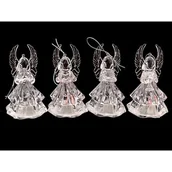 Ozdoby bożonarodzeniowe - Anioł LED 10 cm migające kolorowe światło - miniaturka - grafika 1