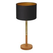 Lampy stojące - Luminex Table lamps 3805 Lampa stołowa lampka 1x60W E27 czarny/naturalny/złoty - miniaturka - grafika 1