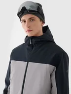 Kurtki narciarskie - Kurtka narciarska membrana 5000 męska 4F 4FWAW24TTJAM579-27S Szary - miniaturka - grafika 1