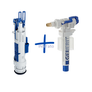Zawory i kraniki - Zawór spustowy do Geberit typ 212 + zawór napełniający Unifill 3/8 - miniaturka - grafika 1