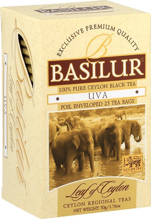Basilur Herbata czarna cejlońska Basilur Uva 25x2g
