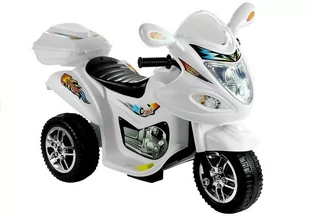 Import LEANToys Motor na Akumulator Trójkołowy Biały BJX-88 2357 - Pojazdy elektryczne dla dzieci - miniaturka - grafika 1