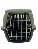 Transportery dla kotów - MP ECO transporter GIPSY L 58x38x38cm ECO grå/sort - miniaturka - grafika 1