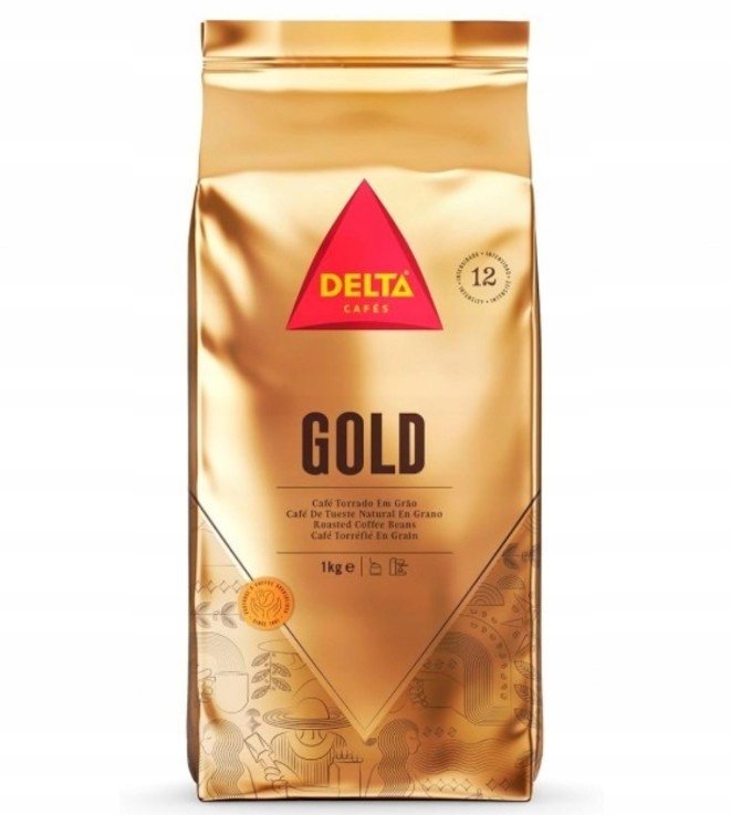Kawa ziarnista mieszana Delta Gold Portugalia złota , opakowanie 500g
